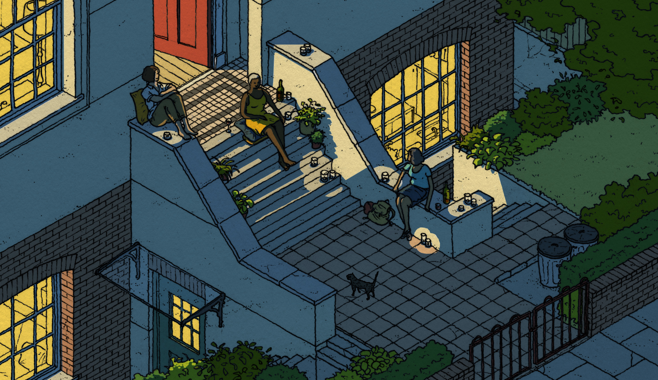 Dark front-steps-hangout
